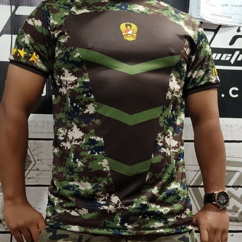 KAOS PRIA JERSEY KASAD TNI AD FULLPRINT KAOS PAMEN KASAD PREMIUM TNI AD