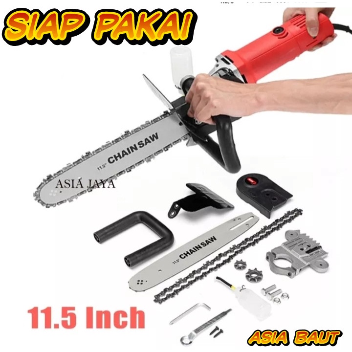 Jual Paket Hemat Chain Saw Mini In Mesin Gerinda Adaptor Mini Chain Saw Chainsaw