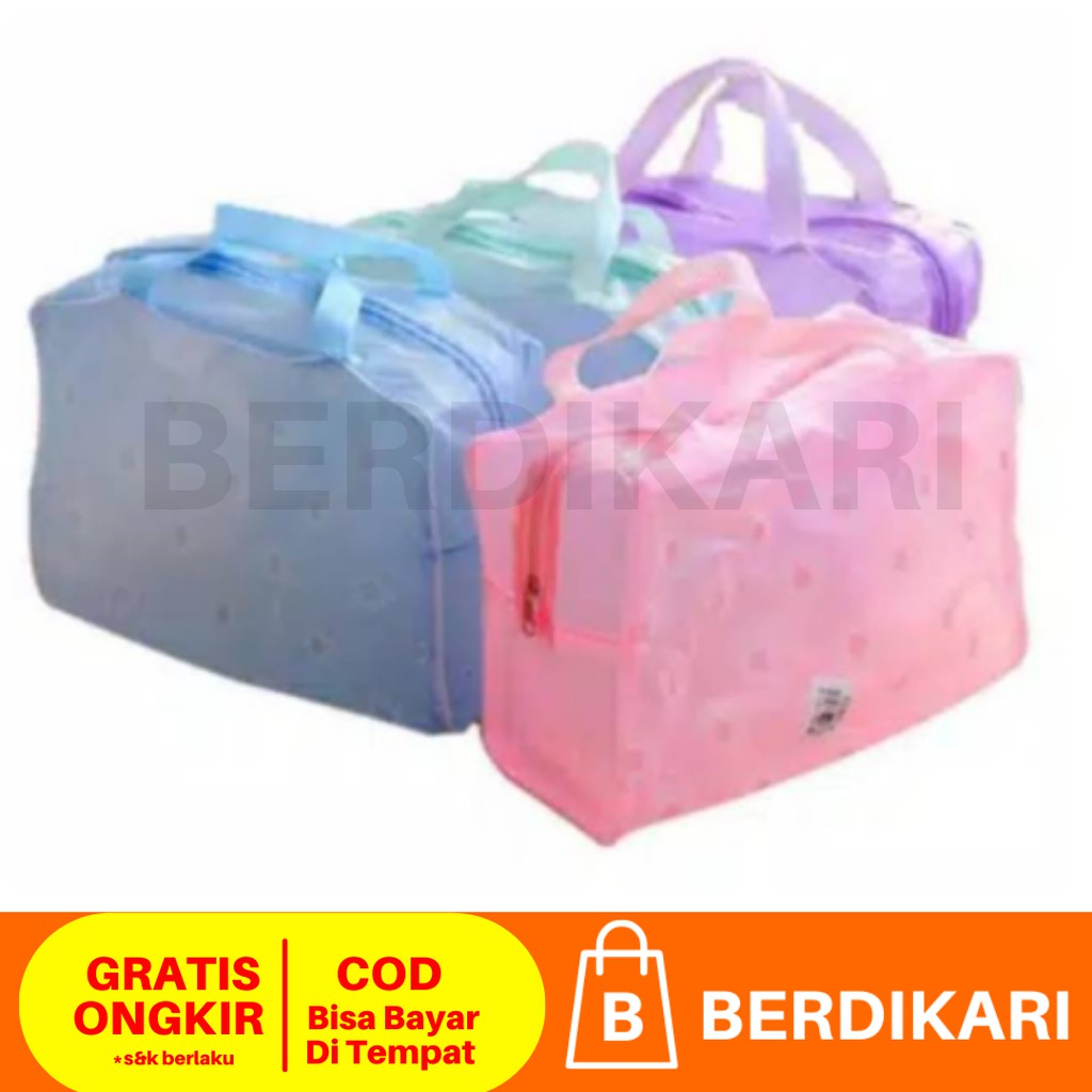 Tas Kosmetik Waterproof Transparan