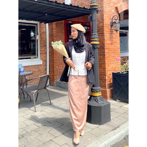 Irene Wrap Skirt in Brown