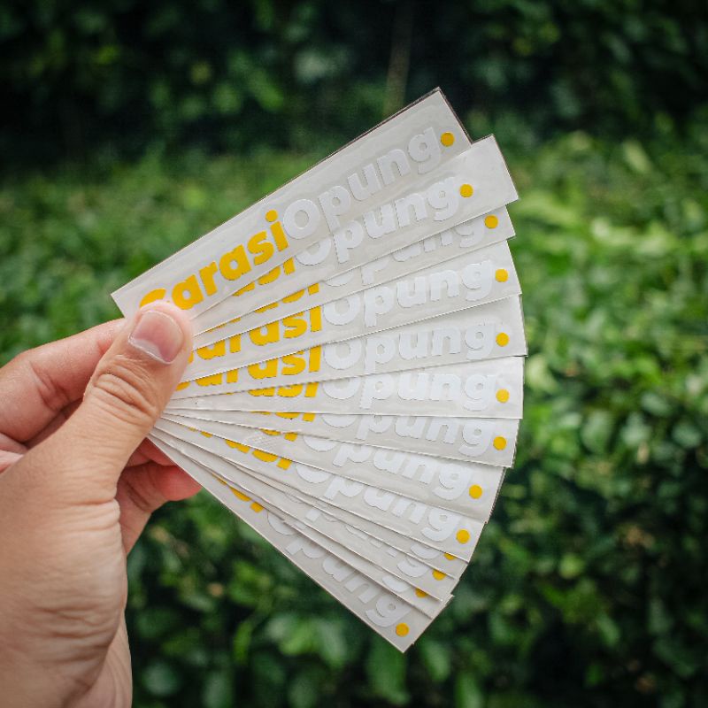 

Stiker Garasi Opung