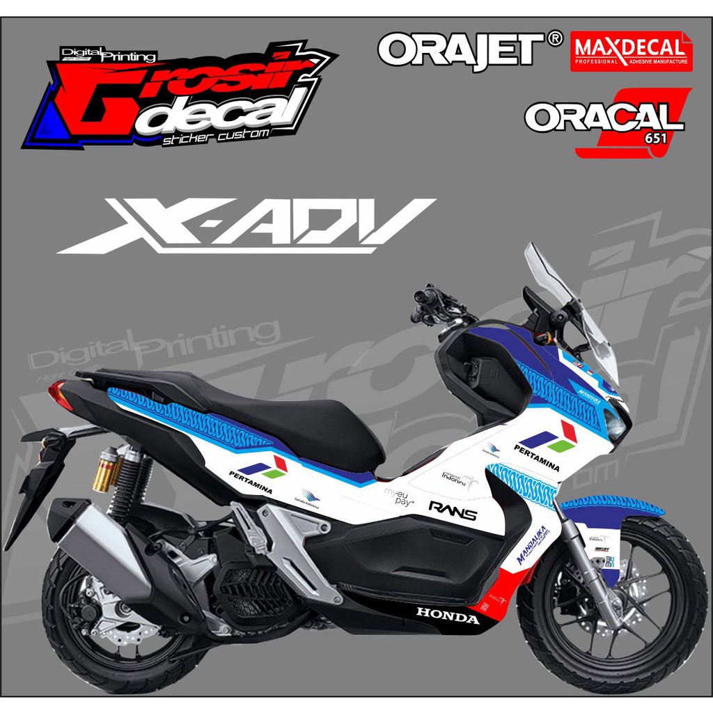 Decal Stiker Honda ADV 150 Full Body Fullset Mandalika Racing Team