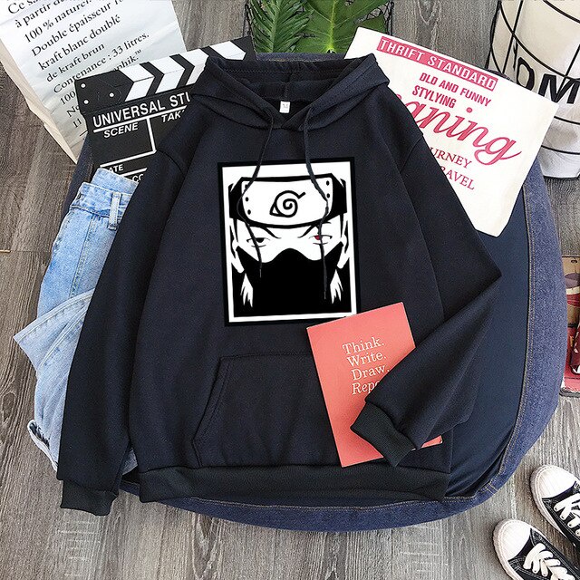 KAKASI EYES NARUTO Jumper Hoodie II Sweater Hoodie Anime II Sweter Oblong Topi Sz M - XL ( Pria &amp; Wanita / Anak &amp; Dewasa )