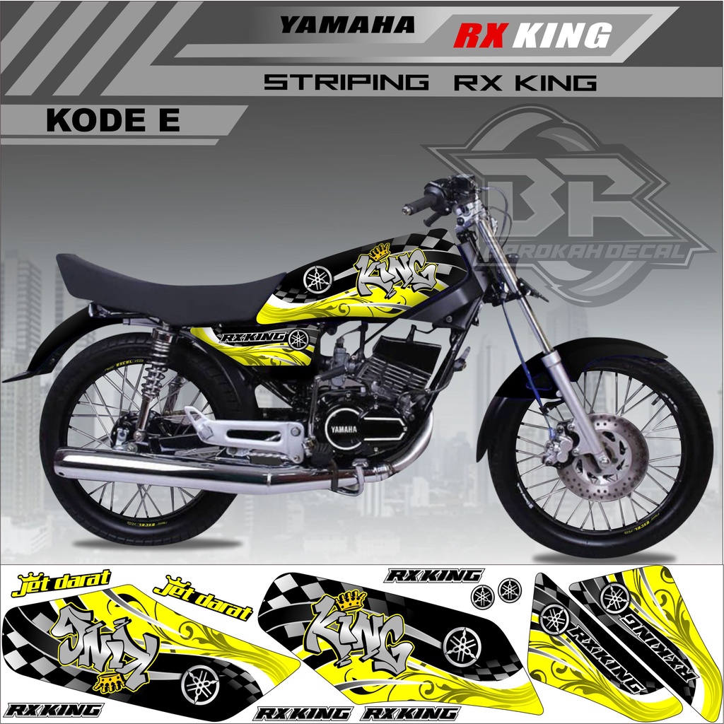 Sticker Rx King Variasi Stiker Lis Striping Rx King Kode E