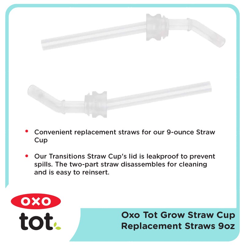 Oxo Tot Grow Straw Cup Replacement Straws | Sedotan Minum Anak