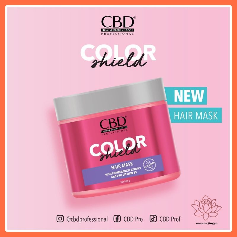 CBD HAIR MASK COLOR SHIELD 500gr/ MASKER RAMBUT COLOR