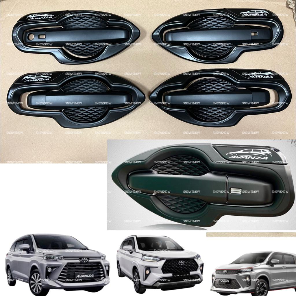 Paket Outer Handle Cover Avanza Xenia Veloz 2022 2023 UP Hitam