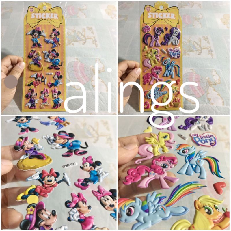 

Sticker Gambar Tempel Timbul Lucu Stiker Mainan Anak