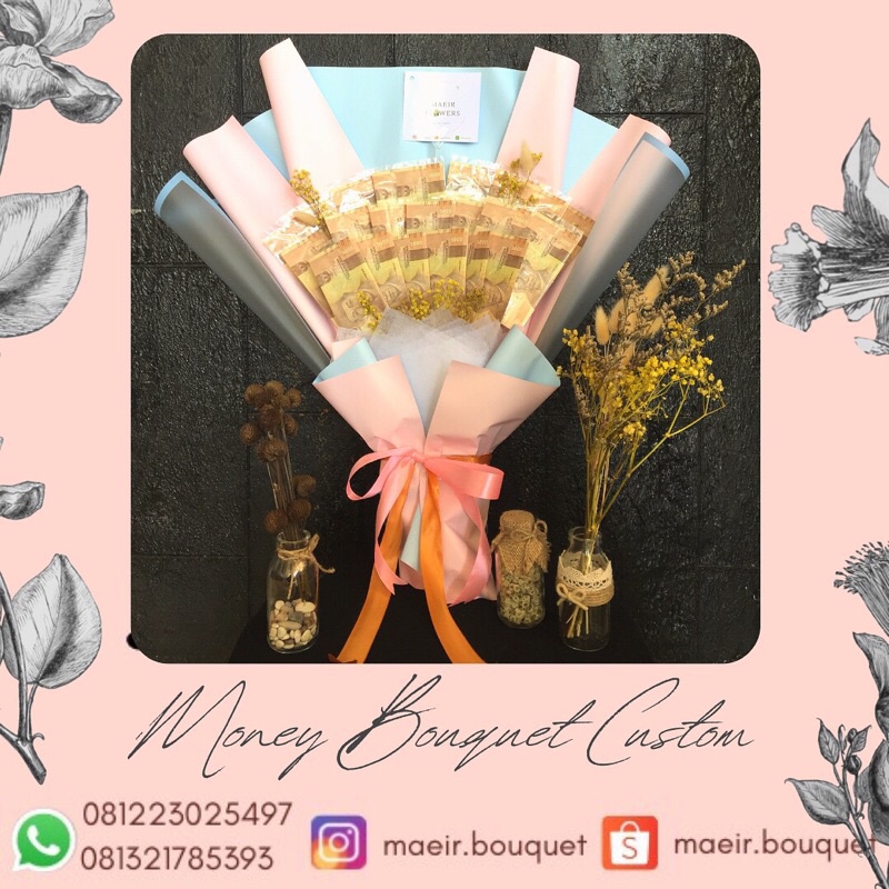 Money Bouquet / maeir bouquet/ buket uang (tidak termasuk uang)