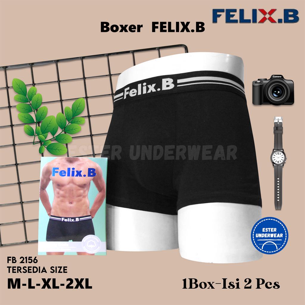 Felix.B Cotton Spandex Shorty Briefs 2in1 FB2156-2 Isi 2 Pcs