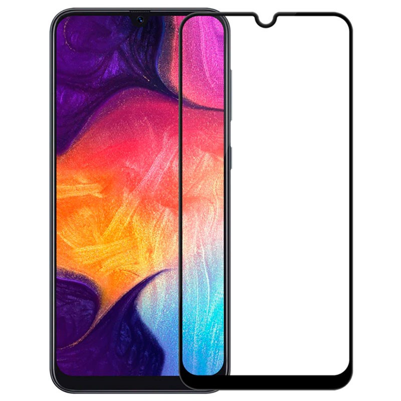 TEMPERED GLASS FULL LEM 9D SAMSUNG A10 GALAXY A10 2019 - BLACK