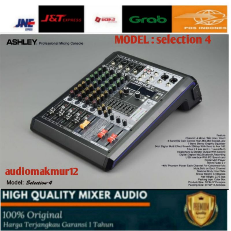 Mixer Audio ASHLEY Selection4 mixer Ashley Selection 4 original