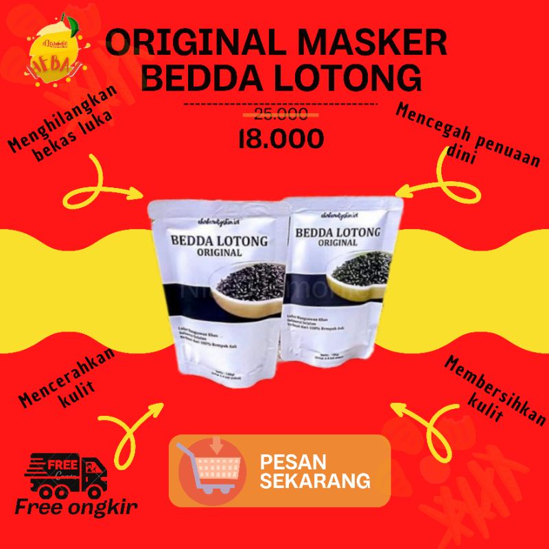 Lulur Bedda Lotong EhaBeauty Termurah Asli Original BPOM