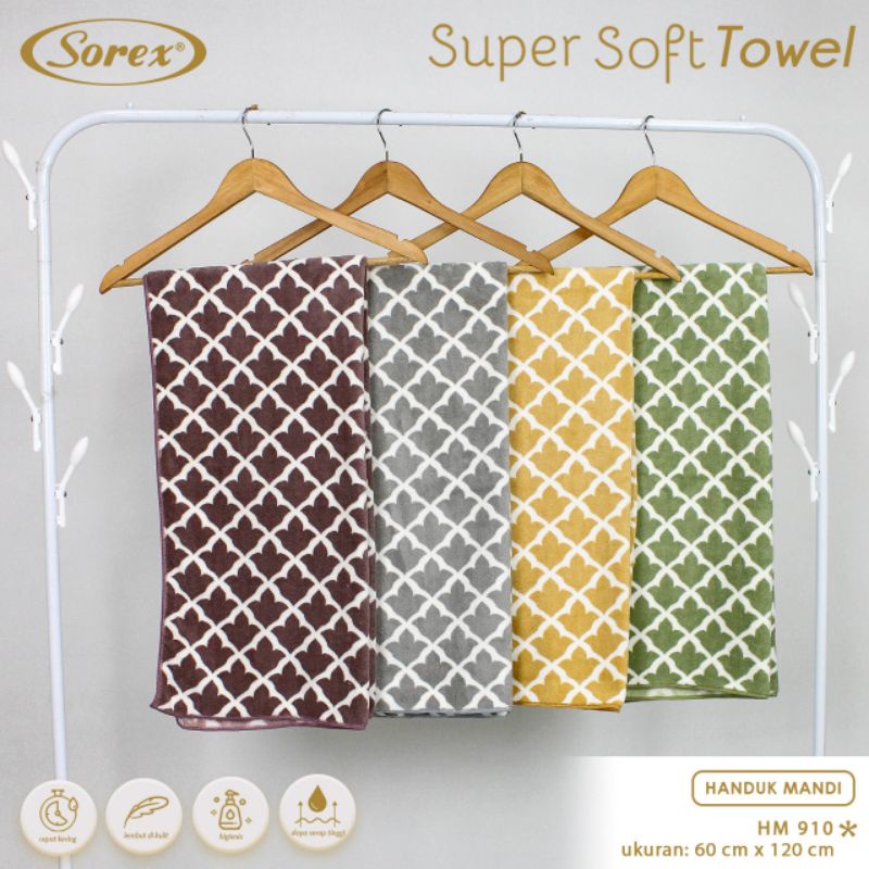 Sorex Towel HM 910 Handuk Mandi Dewasa Super Soft Towel Lembut Daya Serap Tinggi