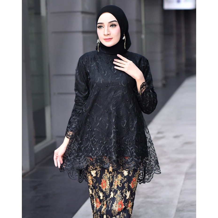 Kebaya tulle rinjani / Kebaya modern / Kebaya brukat wisuda dan pernikahan Size M L XL XXL