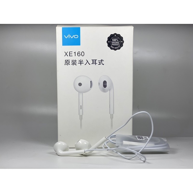 Earphone Headset Vivo XE160 ORIGINAL 100% Vivo Y12 Y91