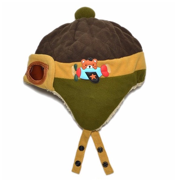 bgt-tp-81 topi kupluk anak balita laki-laki dan perempuan topi pilot bayi bahan lembut pilot hat-3