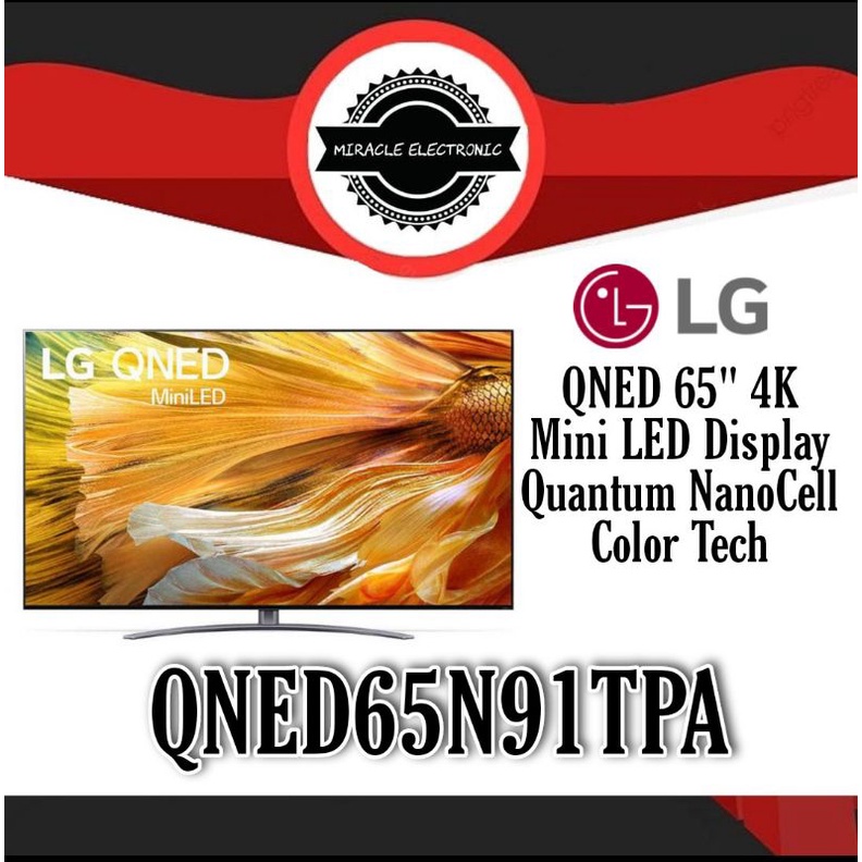 LG 65QNED91TPA QNED 65" 4K Mini LED Display 65QNED91 65QNED QNED91
