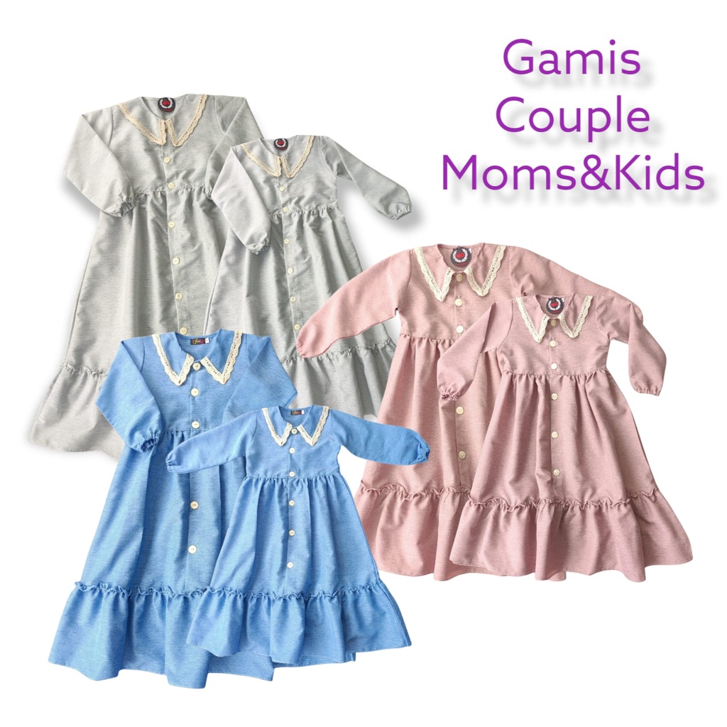 Gamis Couple Ibu dan Anak // Baju Muslim Couple Ibu dan Anak Terbaru 2022