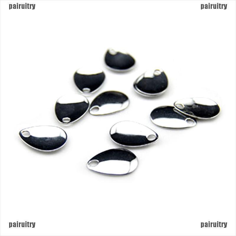 Pairuitry 10pcs Spinner Blade Bahan Nikel Untuk Menarik Ikan