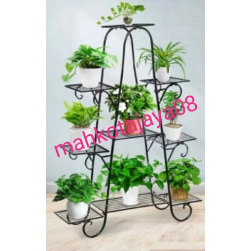 standing pot/rak bunga besi/rak bunga susun 9 tinggi 100 cm