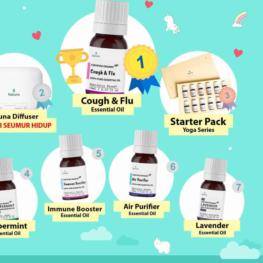 ♖ Natuna Eucalyptus Fabric Spray Anti Tungau Kutu Nyamuk Essential Oil Spray Minyak Esensial Diffuse