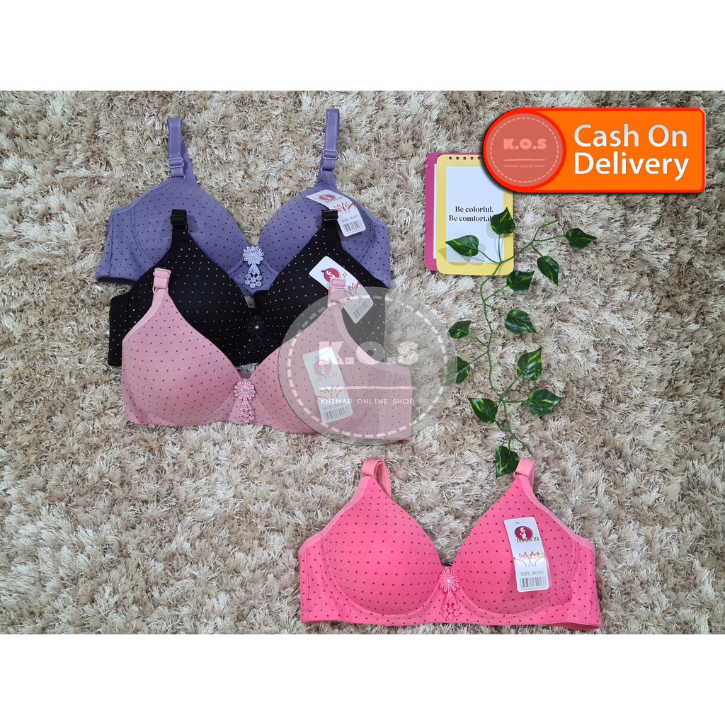 BRA BH BUSA CORAK BINTIK SIZE 34-44 KAIT 3