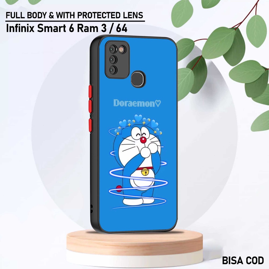 Case Infinix Smart 6 Ram 3 - Motif Case [ Kartun Emon 1 ] - Hardcase Infinix Smart 6 Ram 3 - Softcas