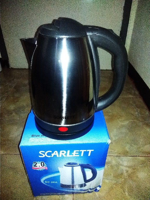 Kettle Listrik 2 Liter Scarlett / Heater Pemanas Air / Teko Listrik