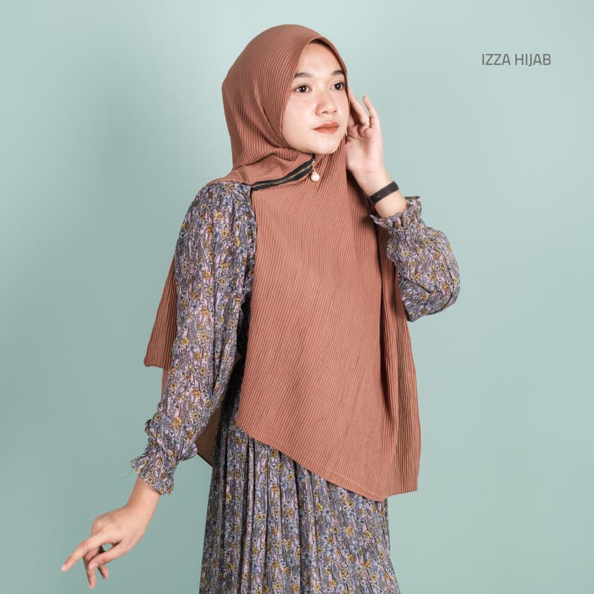 PASHMINA FULL PLISKET ZIPPER RESLETING/ PASHMINA ZIPPER RESLETING DIAMOND BY IZZA-8