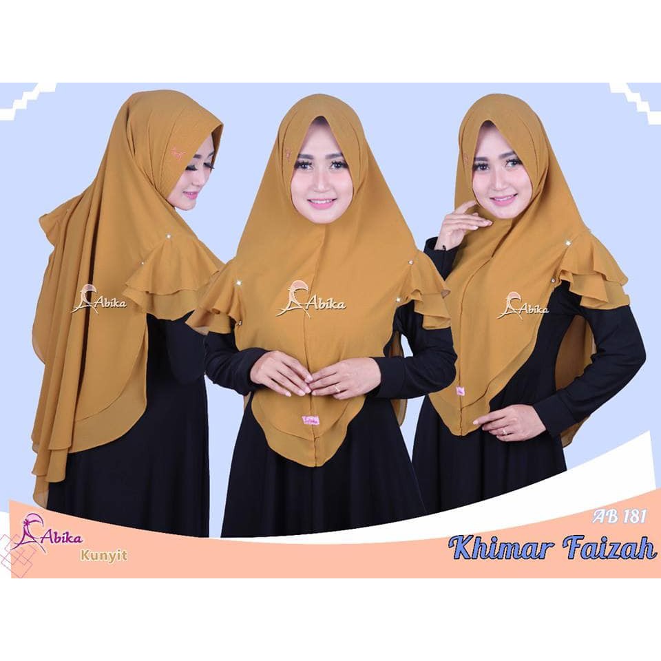 Abika Hijab Khimar Faizah Shopee Indonesia