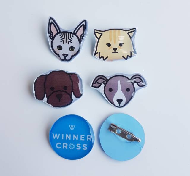 WINNER PIN BUTTON SET BROS KPOP WINNER CROSS