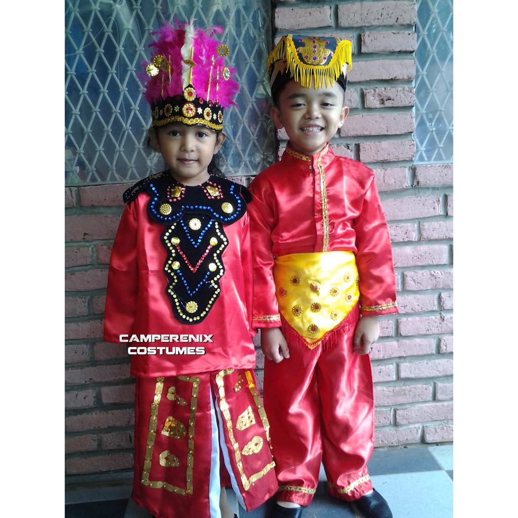 Gorontalo Couples PAUD TK Baju  Adat  Karnaval  Kostum Tari 