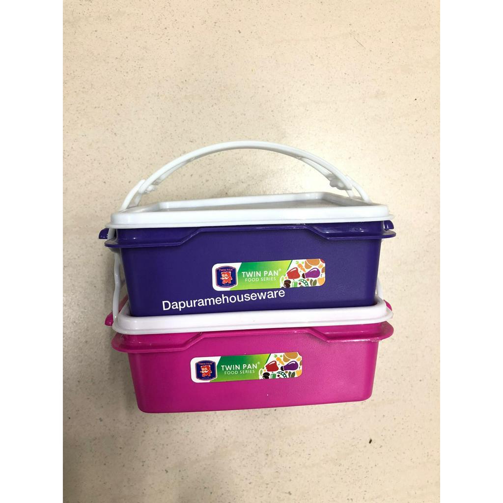 New Rantang Susun Segi Twinpan / Kotak Makan Tingkat Rt17