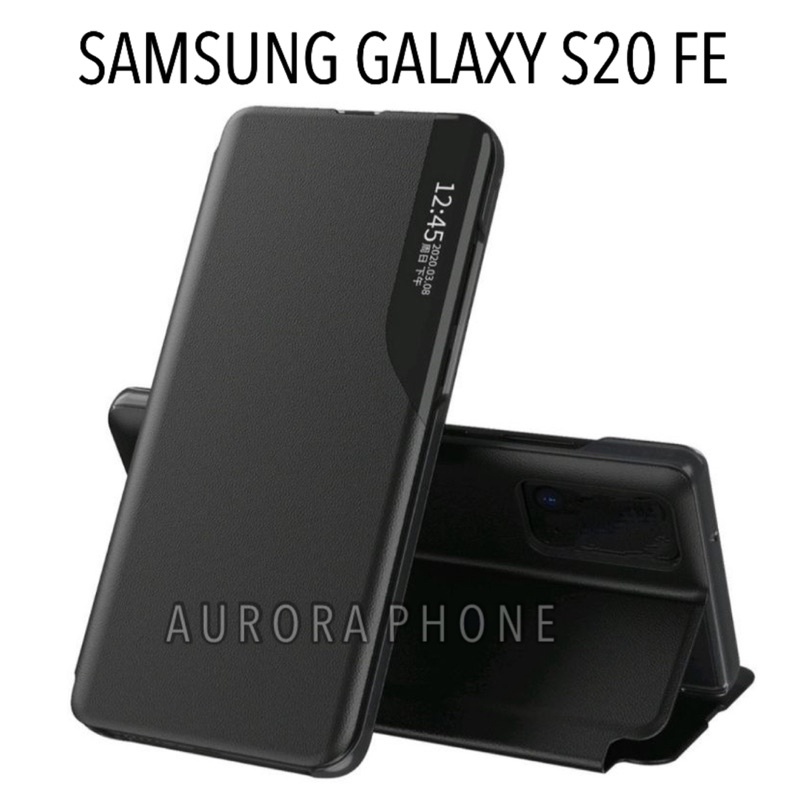 Samsung Galaxy S20 Fe Flip Case View Smart Cover Sarung Leather Stand Flip Case Samsung S20 Fe Flip 