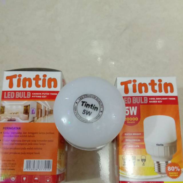 Lampu Led Murah Bolam 5w/5watt Tin - Tin