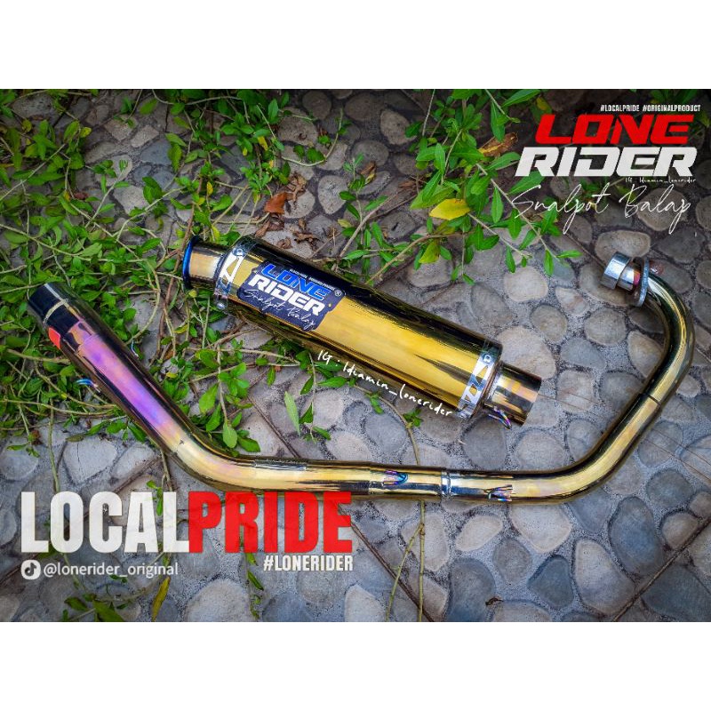 Knalpot LR Lone Rider Original - SRR Gold - FU FI - SATRIA F INJEKSI