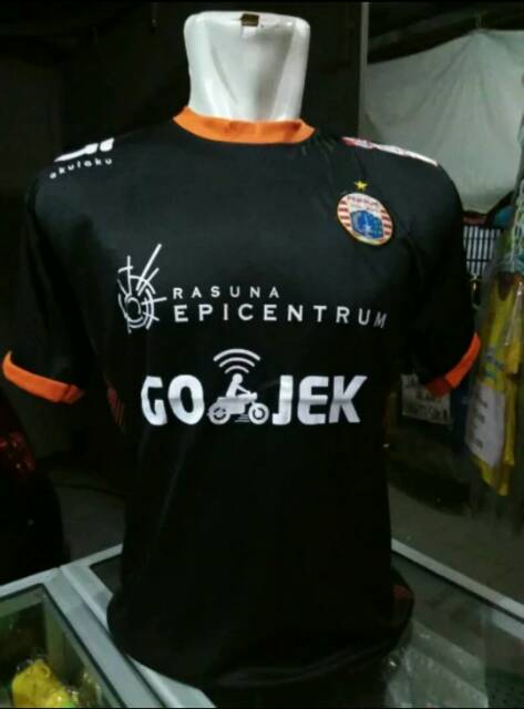 Jersey Persija Hitam Liga 1 Gojek 2018 Third 3rd Terbaru Lokal
