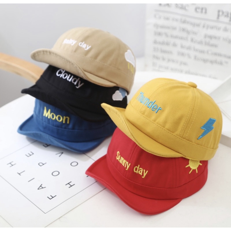 Topi BASEBALL Anak Motif Weather Untuk Anak Laki Laki Anak Perempuan / Kids Baseball Hat