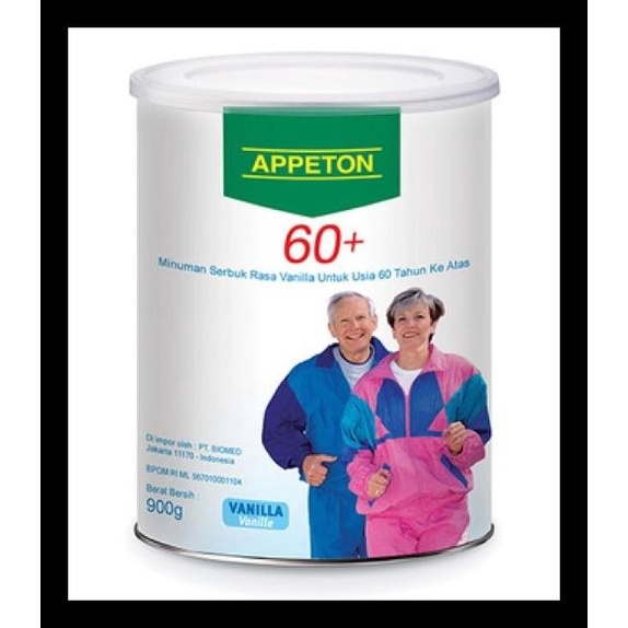 

BEST SELLER APPETON 60+ / Susu Lansia - Orang Tua (Vanilla) 900 Gram