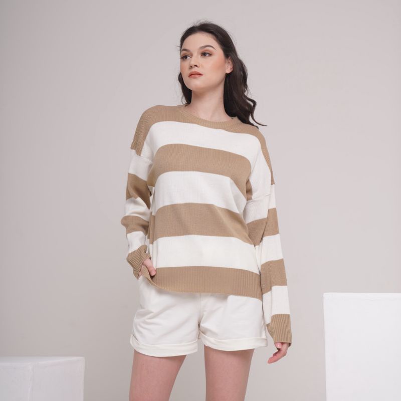 Sweater Polo Knit / Atasan Wanita Premium  Original