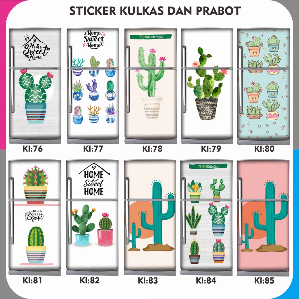 STICKER KULKAS 1PINTU DAN STIKER KULKAS 2PINTU STIKER KULKAS FULLBODY