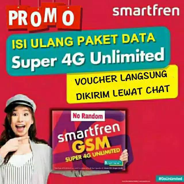 Voucher Dan Inject Pakat Internet Smartfren Unlimited FUP 1GB/Hari 28 Hari