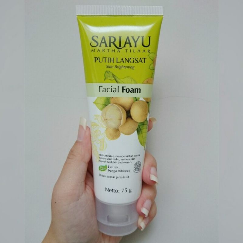 Sariayu Putih Langsat Facial Foam 75gr/Kemasan Baru 100% Original