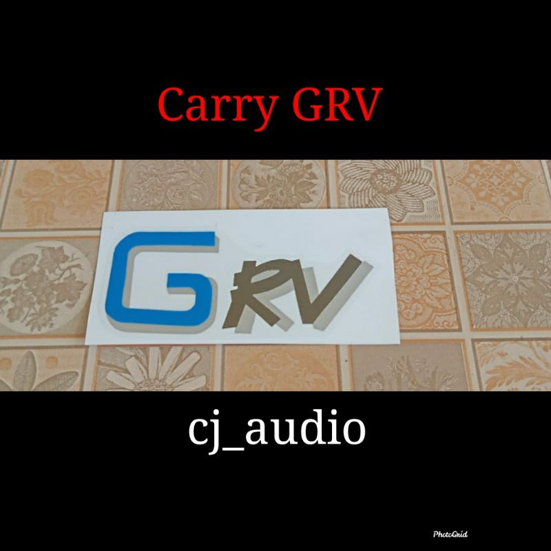 sticker stiker tulisan GRV carry futura minibus