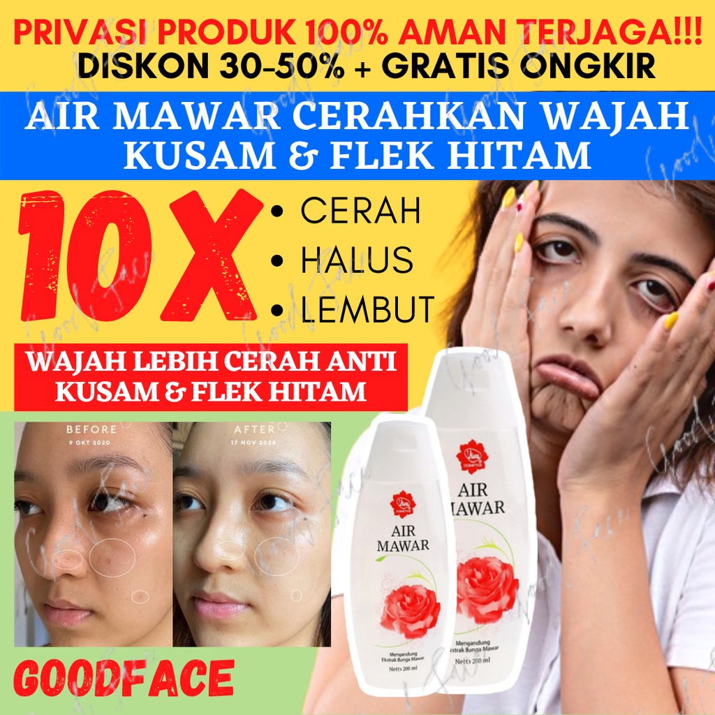 VIVA AIR MAWAR 100ML ORIGINAL BPOM - AIR MAWAR VIVA 100ML ORIGINAL