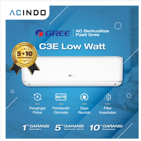 AC Gree 1/2 PK Low Watt GWC-05C3ES