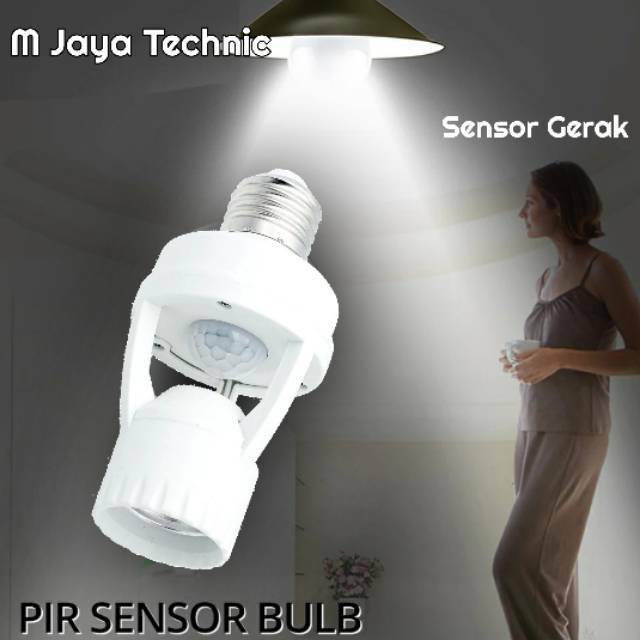 Fitting Lampu Otomatis Dengan Sensor Gerak Lampu Wc Kamar mandi