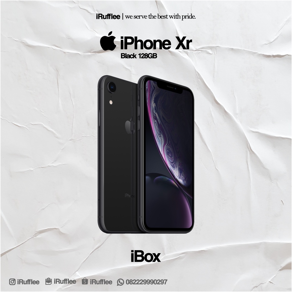 iRufflee - iPhone Xr Black 128GB i*B*o*x FULLSET ORIGINAL
