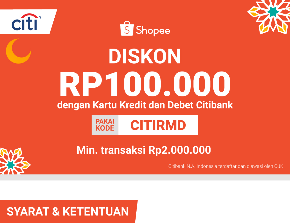 Diskon 100RB Pakai Kartu Kredit Citi